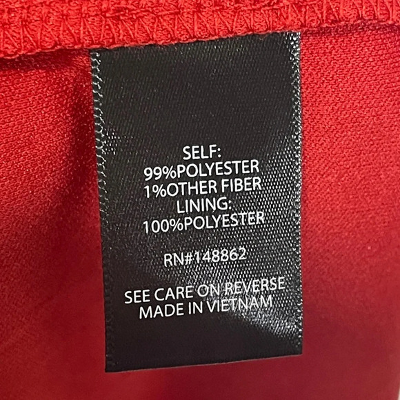 Torrid Babydoll Mini Dress Size 6X Red Floral Chiffon Bishop Sleeve Pockets - Picture 7 of 11